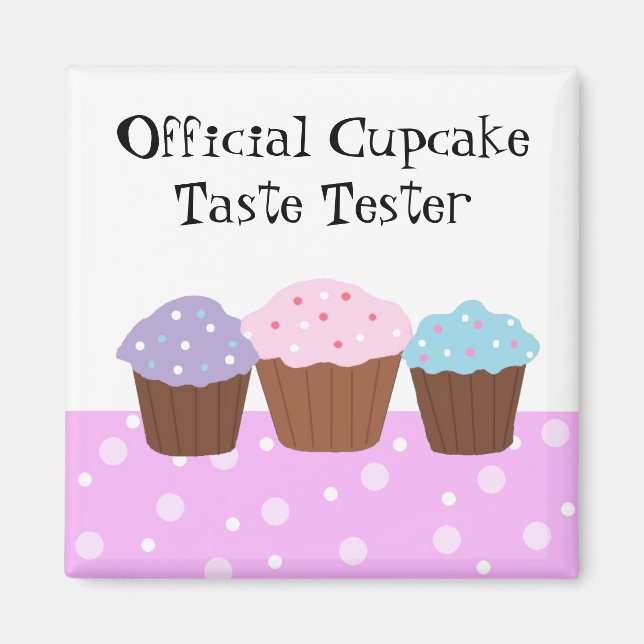 Offizieller Cupcake Taste Tester Magnet (Vorne)