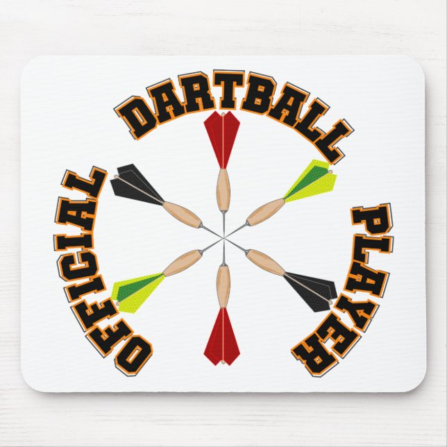 Offizieller Dartball Spieler Mousepad (Vorne)