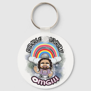 OFFIZIELLER doppelter Regenbogen-Schlüsselkette! Schlüsselanhänger