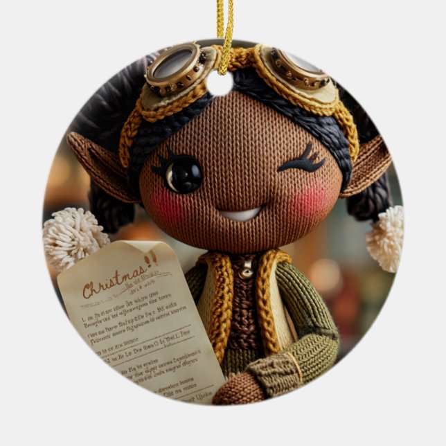 Offizieller Elf-Bereicht  Keramik Ornament (Vorne)