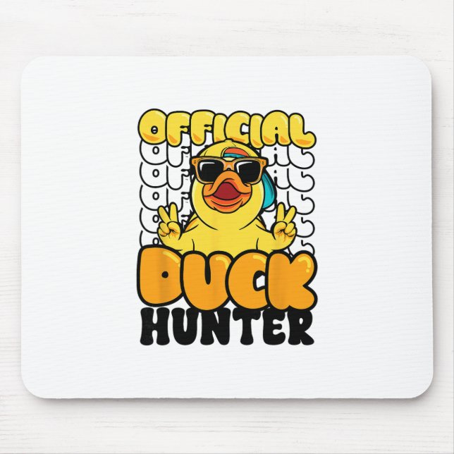 Offizieller Entenjäger Lustige Gummiente Jagd C Mousepad (Vorne)
