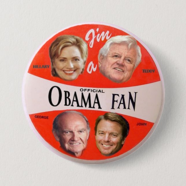 Offizieller Fan-Knopf Obama Button (Vorderseite)