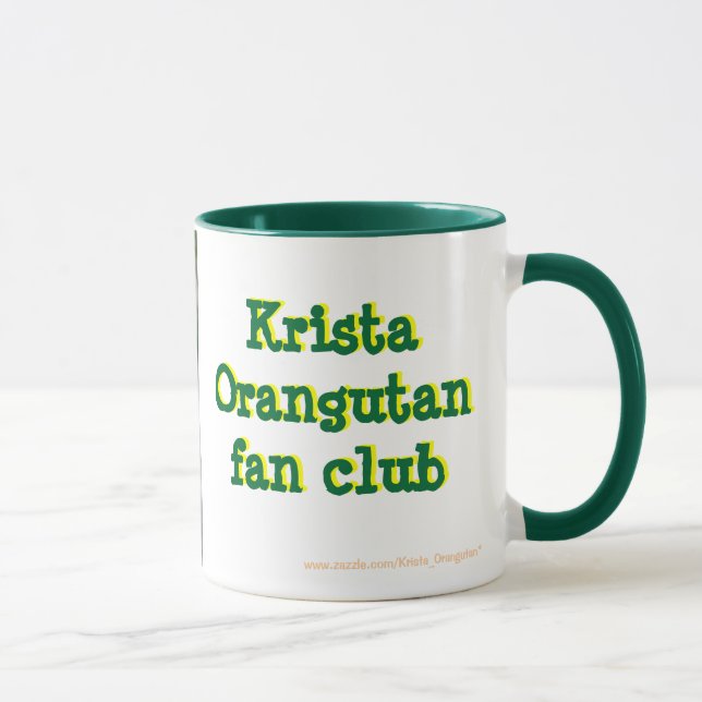 Offizieller Fanclub Krista Orang-Utan Tasse (Rechts)