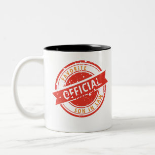 Offizieller Favorit Son in Law Gift für Sohn im J Zweifarbige Tasse