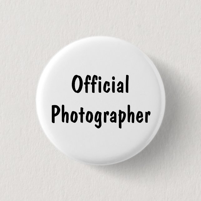 Offizieller Fotograf Button (Vorderseite)