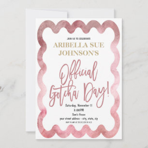 Offizieller Gotcha-Tag Adoption Einladung