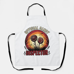 Offizieller Kaugummi-Inspektor Vintage-Halloween-S Schürze
