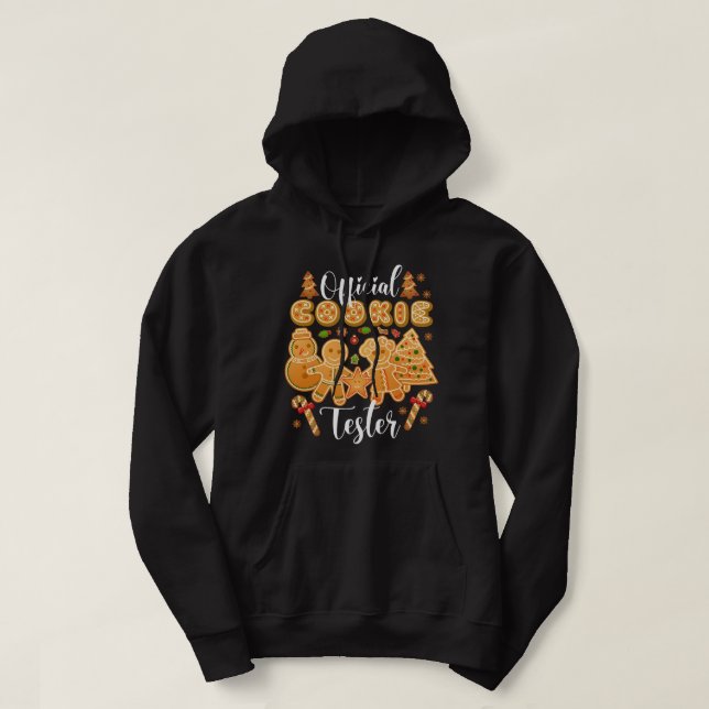 offizieller Kekskochtetester Lebkuchen Weihnachtsg Hoodie (Design vorne)