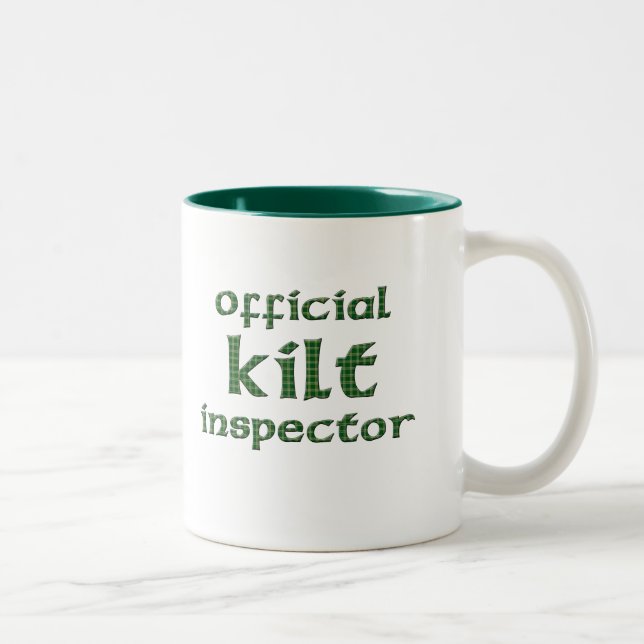 Offizieller Kilt-Inspektor Zweifarbige Tasse (Rechts)