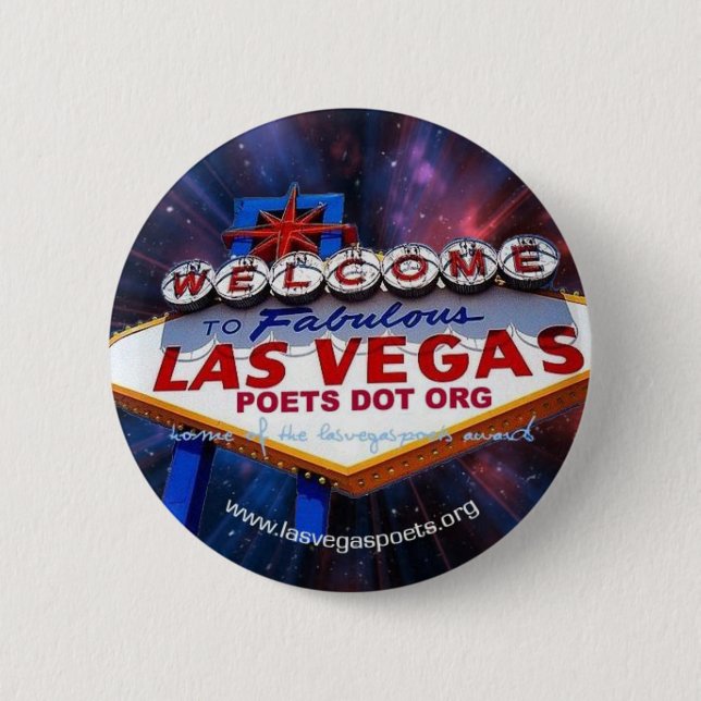 Offizieller Las- Vegasdichter-Organisations-Knopf Button (Vorderseite)