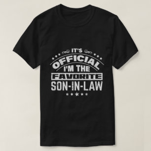 Offizieller Liebling Schwiegersohn Lustige Familie T-Shirt