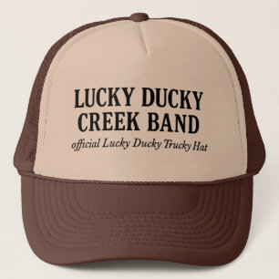 Offizieller Lucky Ducky Trucky Hut-Worte nur Truckerkappe