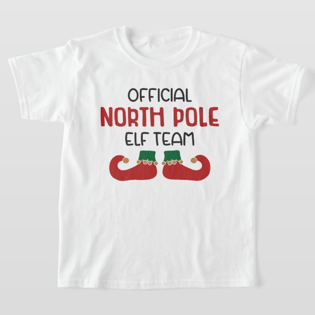 Offizieller Nordpol Elf-Team Weihnachten T-Shirt (Ablage )