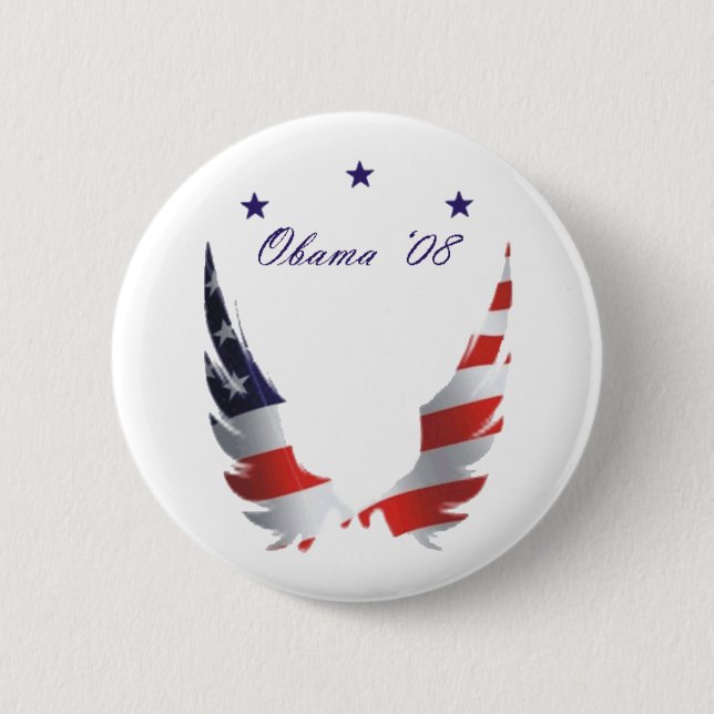 Offizieller Obama-Knopf #1 Button (Vorderseite)