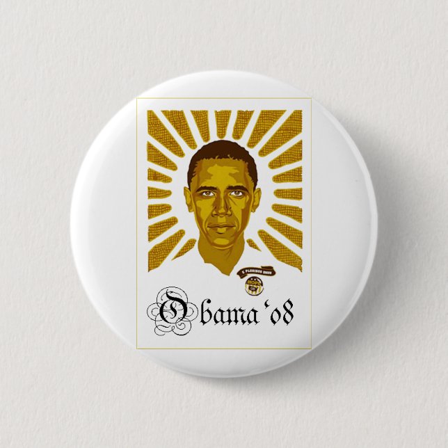 Offizieller Obama-Knopf #7 Button (Vorderseite)