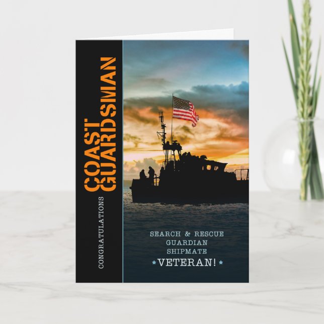 Offizieller Offizier an der Küste Seamans Karte (Vorderseite)