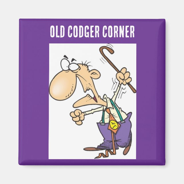 "Offizieller Old Codger Corner" Magnet (Vorne)