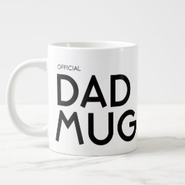 Offizieller Papa Große Typografie Jumbo-Tasse
