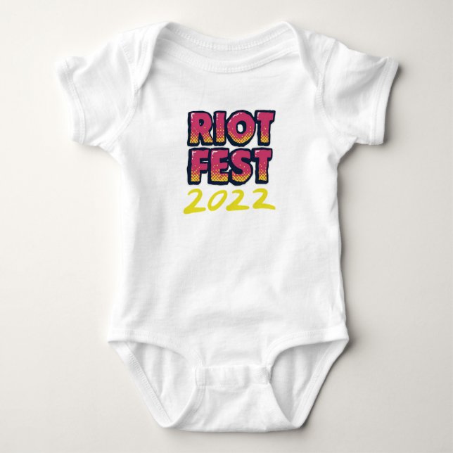 Offizieller Riot Fest Baby Strampler (Vorderseite)