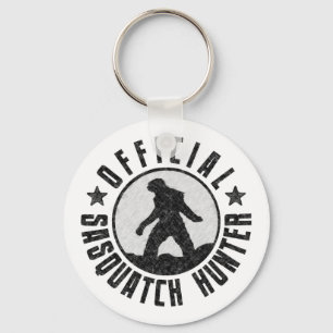 Offizieller Sasquatch Jäger - Bigfoot in B/W Schlüsselanhänger