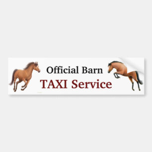 Offizieller Scheunen-Taxi-Service-Autoaufkleber Autoaufkleber