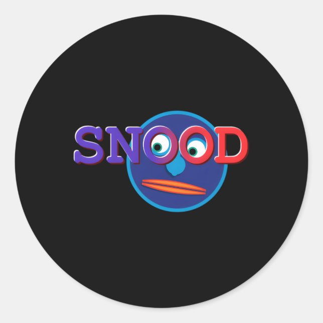 Offizieller Snood Runder Aufkleber (Vorderseite)