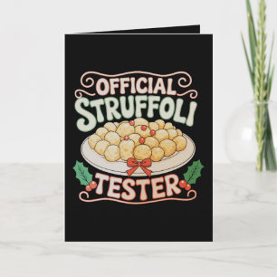 Offizieller Struffoli-Tester Italienisches Essen W Karte