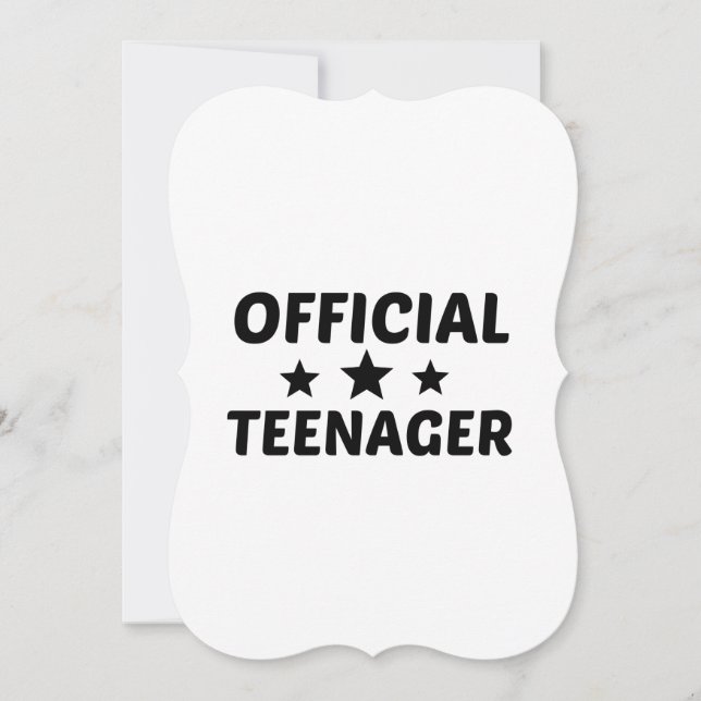 OFFIZIELLER TEENAGER ANKÜNDIGUNG (Vorderseite)