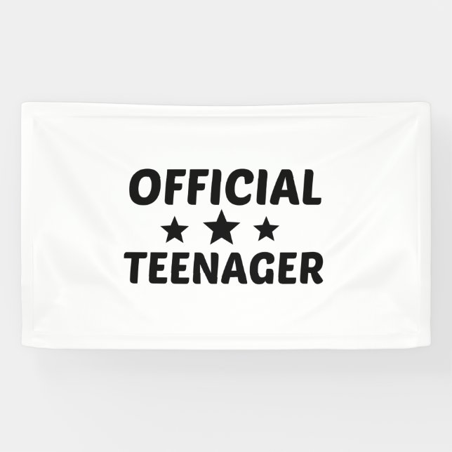 OFFIZIELLER TEENAGER BANNER (Horizontal)