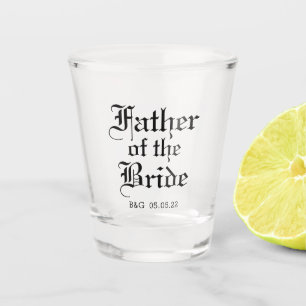 Offizieller Vater des Bride Shot Glass Schnapsglas