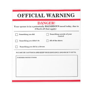 Offizieller WarnNotepad Notizblock