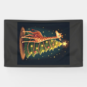 Offizieller Weihnachts-Giraffen-Baumschmuck Lustig Banner