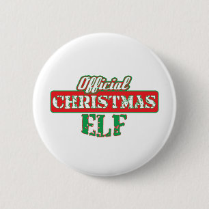 Offizieller Weihnachtself Santa's Helfer Lustig Button