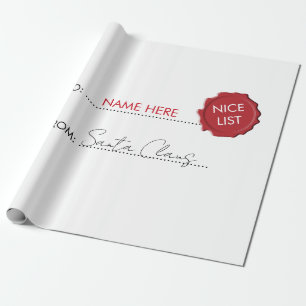 Offizieller Weihnachtsgeschenk aus dem Nordpol Geschenkpapier