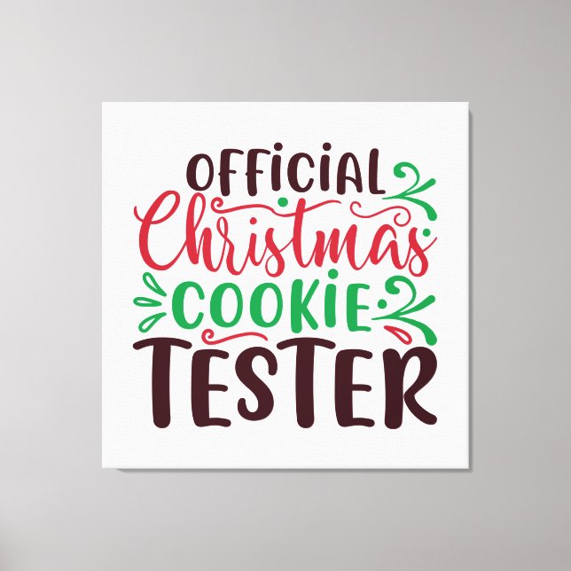 Offizieller Weihnachtskekse Leinwanddruck (Vorderseite)