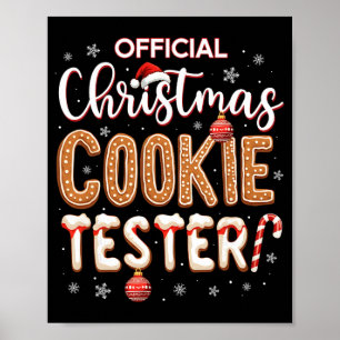 Offizieller Weihnachtsplätzchen Tester Verkoster K Poster