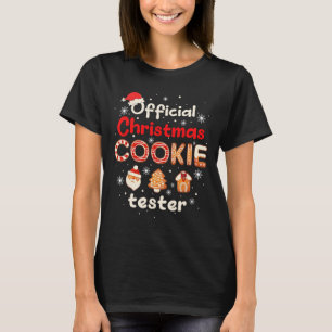 Offizieller Weihnachtsplätzchen Tester Verkoster K T-Shirt
