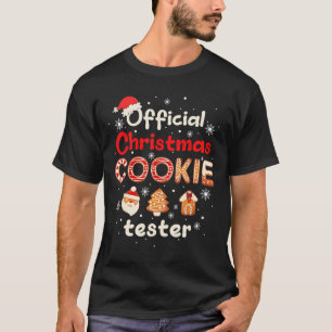 Offizieller Weihnachtsplätzchen Tester Verkoster K T-Shirt