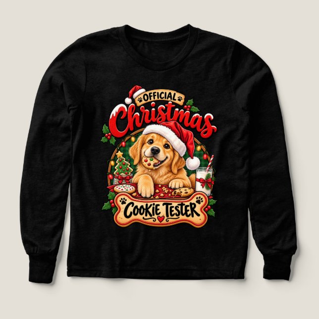 Offizieller Weihnachtsplätzchentester Golden Retri (Design Vorderseite)