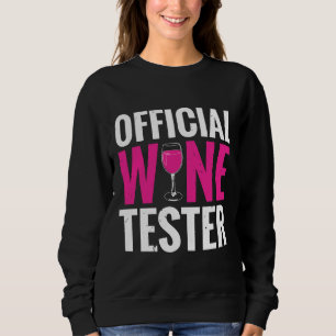 Offizieller Weinkeller Roter Wein Weinverkostung Sweatshirt