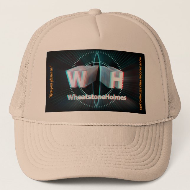 Offizieller WheatstoneHolmes stereoskopisch 3D Truckerkappe (Vorderseite)
