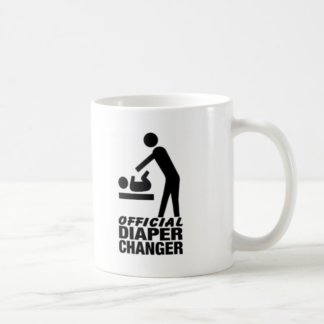 Offizieller Windel-Wechsler Kaffeetasse (Rechts)