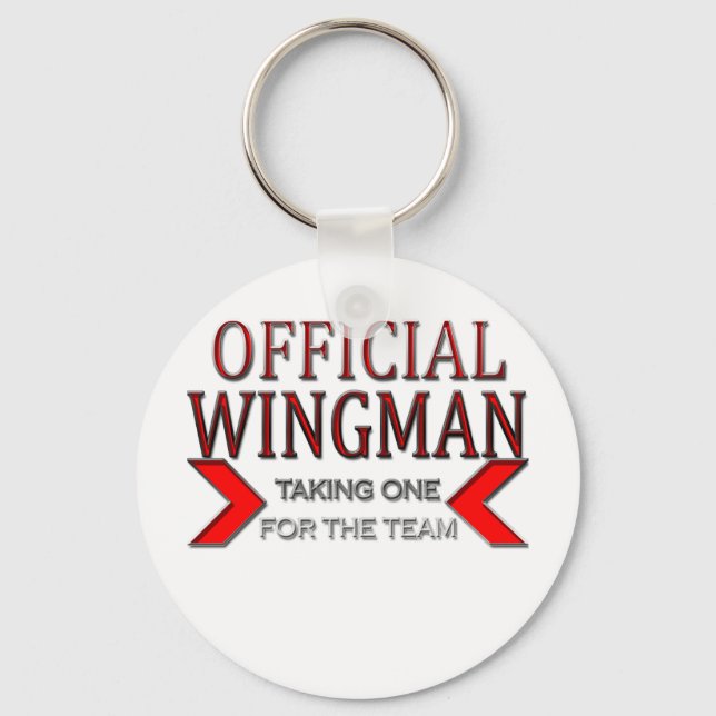 Offizieller WingMan nimmt einen für Team Red Schlüsselanhänger (Vorderseite)