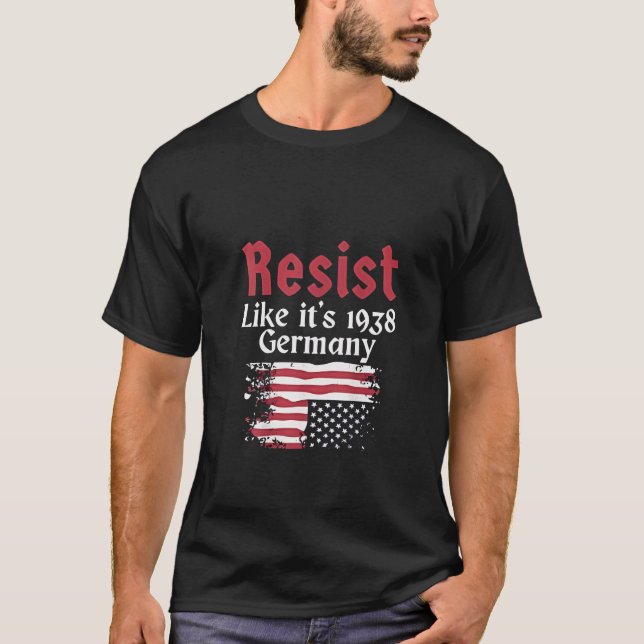 Offizieller Wohnsitz wie 1938 Deutschland Resist T-Shirt (Vorderseite)