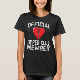 Offizieller Zipper Club Mitglied Funny Open Heart T-Shirt