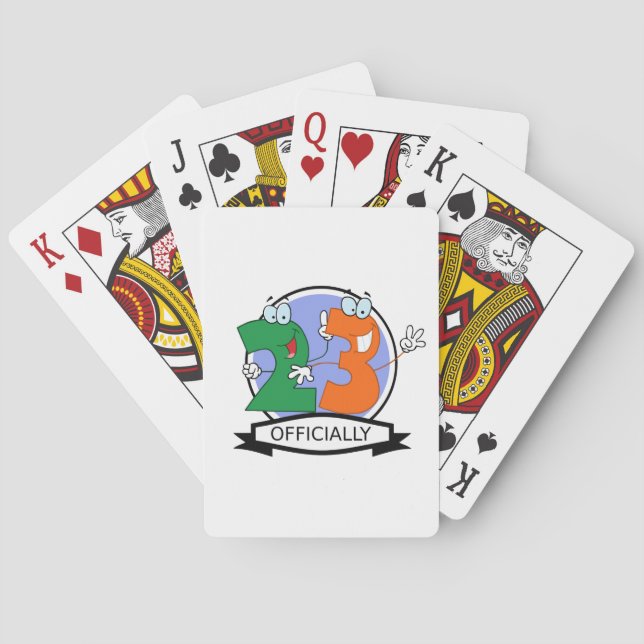 Offizielles 23-Geburtstagslogo Spielkarten (Rückseite)
