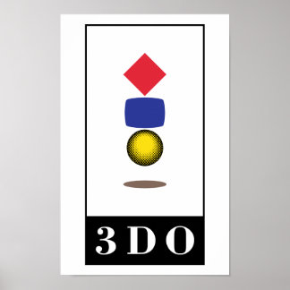 Offizielles 3DO Logo-Poster Poster