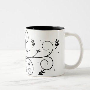 Offizielles Allison-Weiß - graue Kaffee-Tasse Zweifarbige Tasse