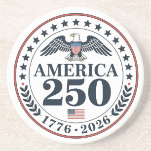 Offizielles Amerika 250. Jubiläums-Gedenksiegel Getränkeuntersetzer
