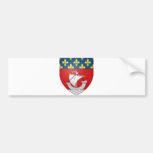 Offizielles Blason Paris Mantel-Wappenkunde-Symbol Autoaufkleber